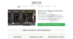 Desktop Screenshot of dreammartialarts.com